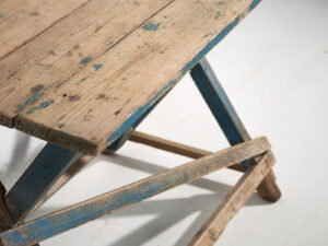 Mesa azul antigua de estilo provenzal francés (c.1920) #54