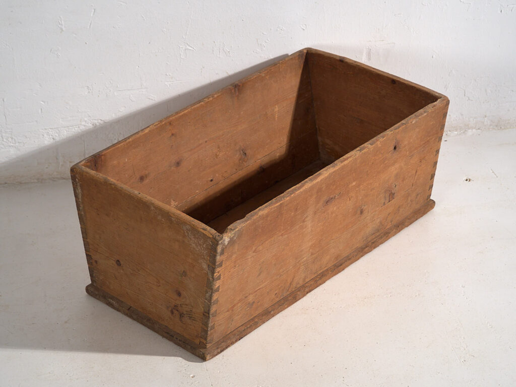 Cuna de bebé antigua de madera maciza (c.1920) #56