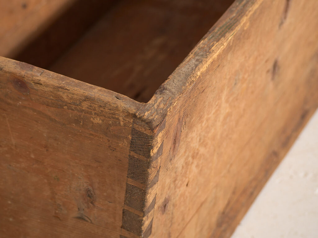 Cuna de bebé antigua de madera maciza (c.1920) #56