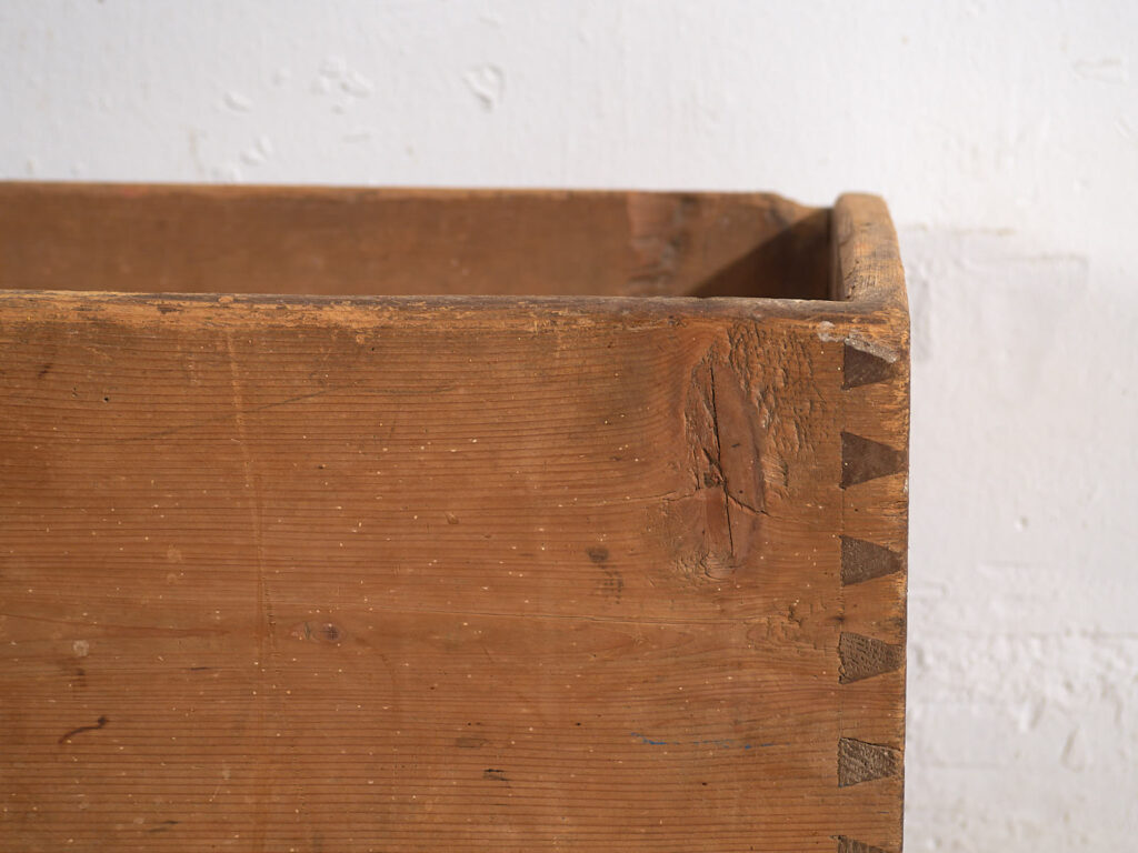 Cuna de bebé antigua de madera maciza (c.1920) #56