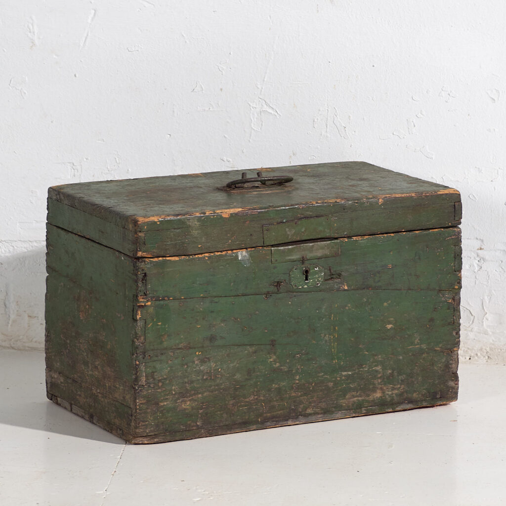 Antique green chest (c.1920) #74