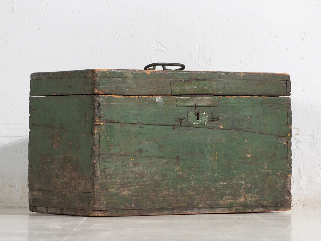 Antique green chest (c.1920) #74