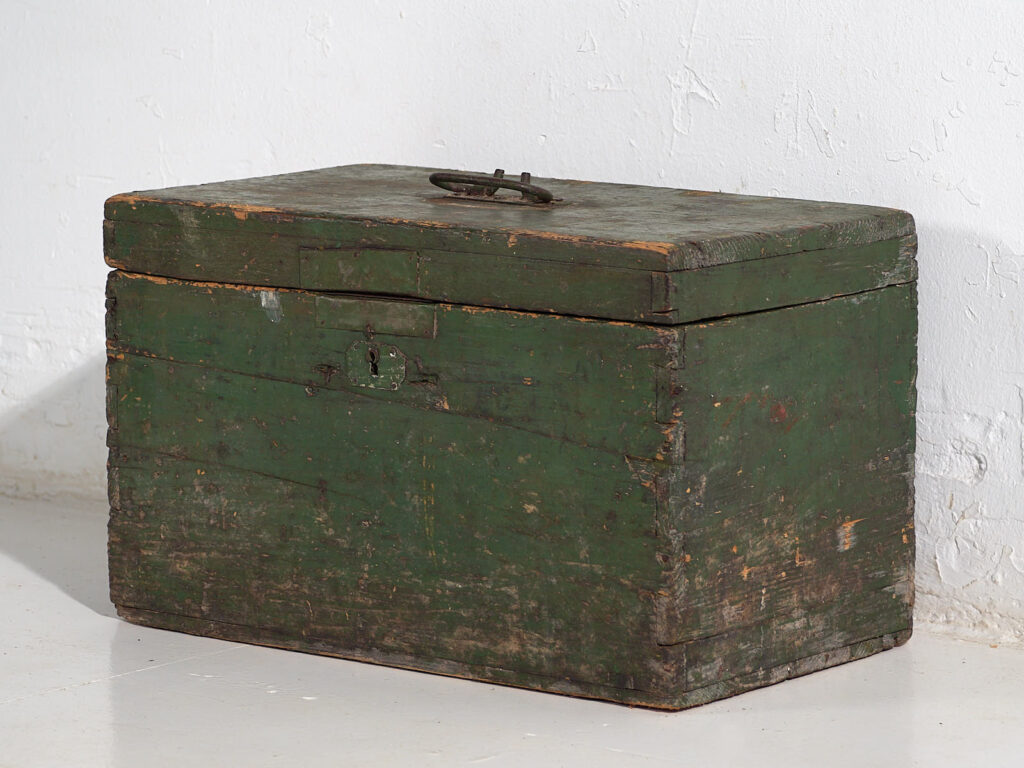 Antique green chest (c.1920) #74