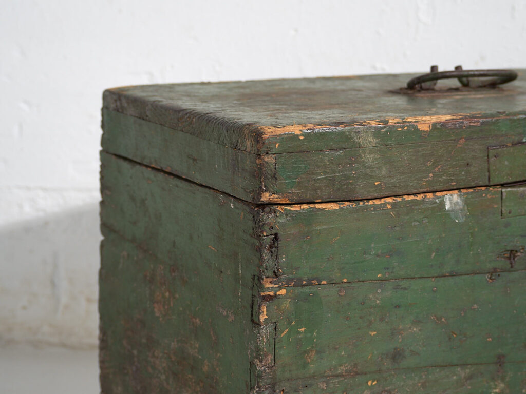 Antique green chest (c.1920) #74
