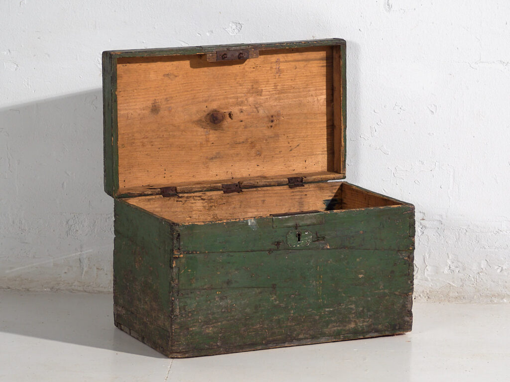 Antique green chest (c.1920) #74