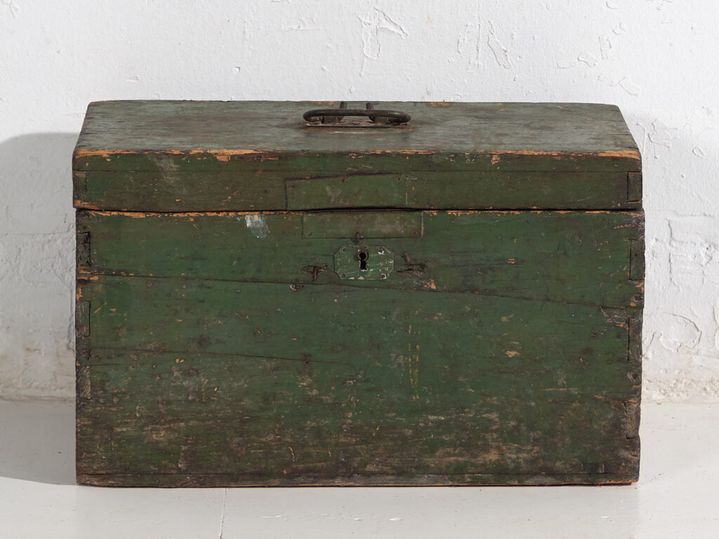 Antique green chest (c.1920) #74