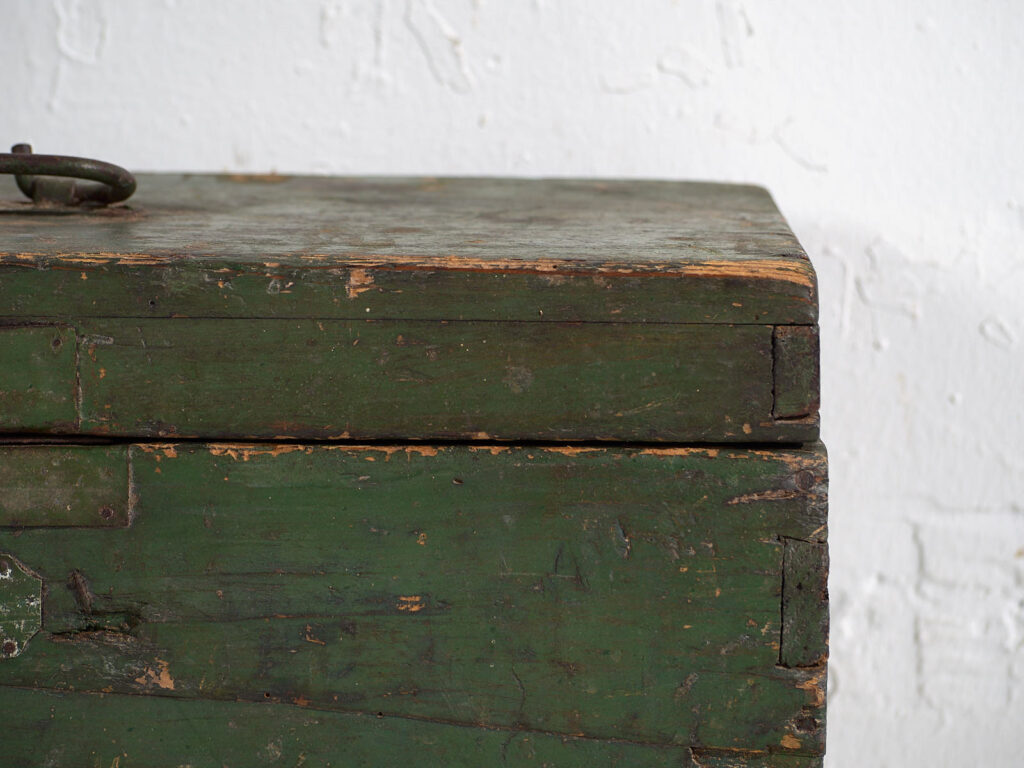 Antique green chest (c.1920) #74