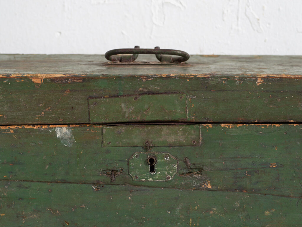 Antique green chest (c.1920) #74