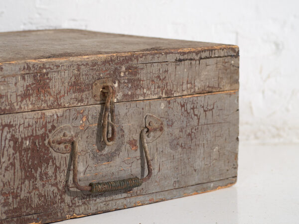 Estuche antiguo con pátina de color gris (c.1920) #76