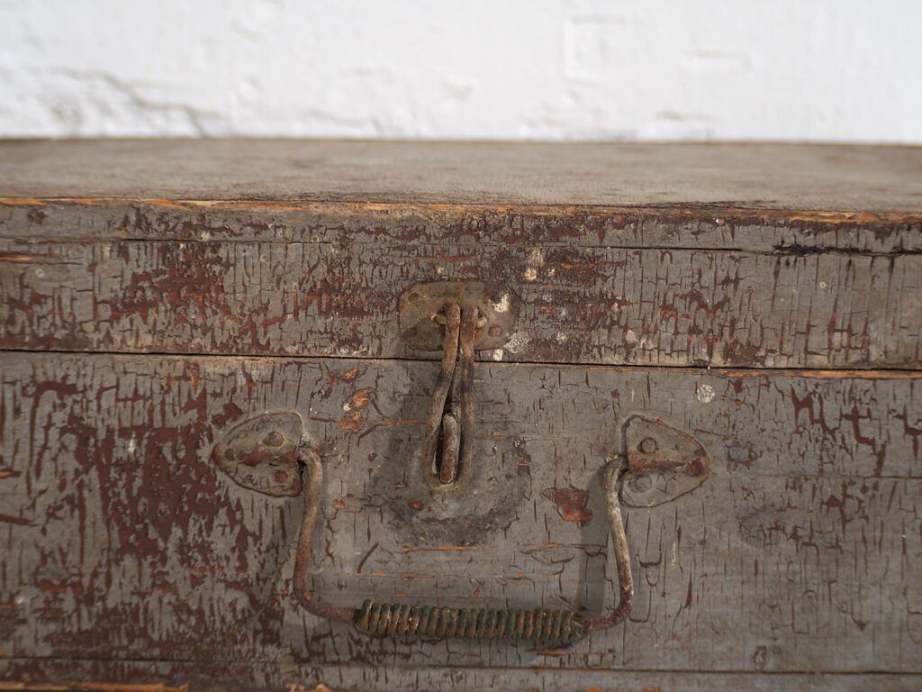 Estuche antiguo con pátina de color gris (c.1920) #76