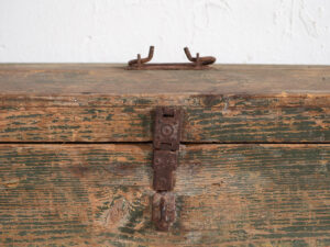 Small antique chest in shades of green (c.1920) #78