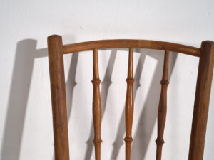 Silla Thonet antigua con asiento grabado (c.1920) #4