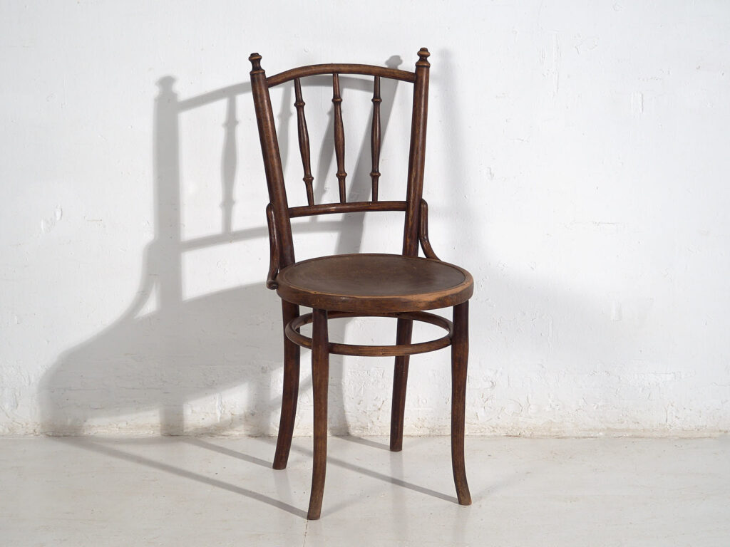 Antiguas sillas Thonet de madera curvada (c.1920). Conjunto de 4 piezas #14