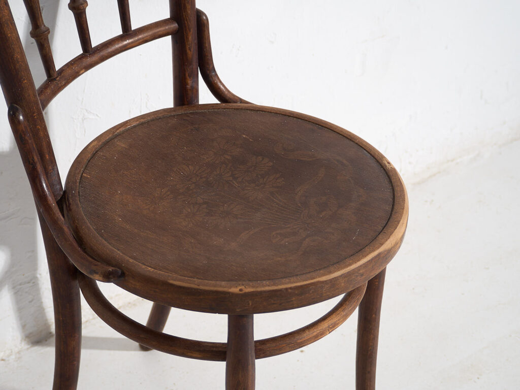 Antiguas sillas Thonet de madera curvada (c.1920). Conjunto de 4 piezas #14