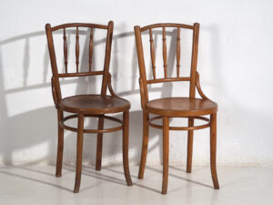 Antiguas sillas Thonet de madera curvada (c.1920). Conjunto de 4 piezas #14