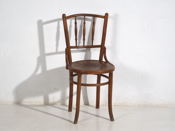 Antique Thonet bentwood chairs (c.1920). Set of 4 pieces #14