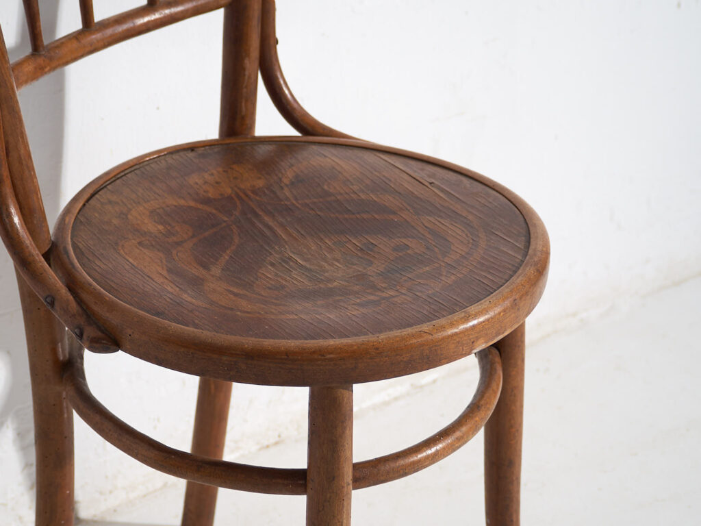 Antiguas sillas Thonet de madera curvada (c.1920). Conjunto de 4 piezas #14