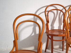 Antique Thonet chairs (c.1920). Set of 4 pieces #5