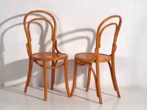 Antique Thonet chairs (c.1920). Set of 4 pieces #5