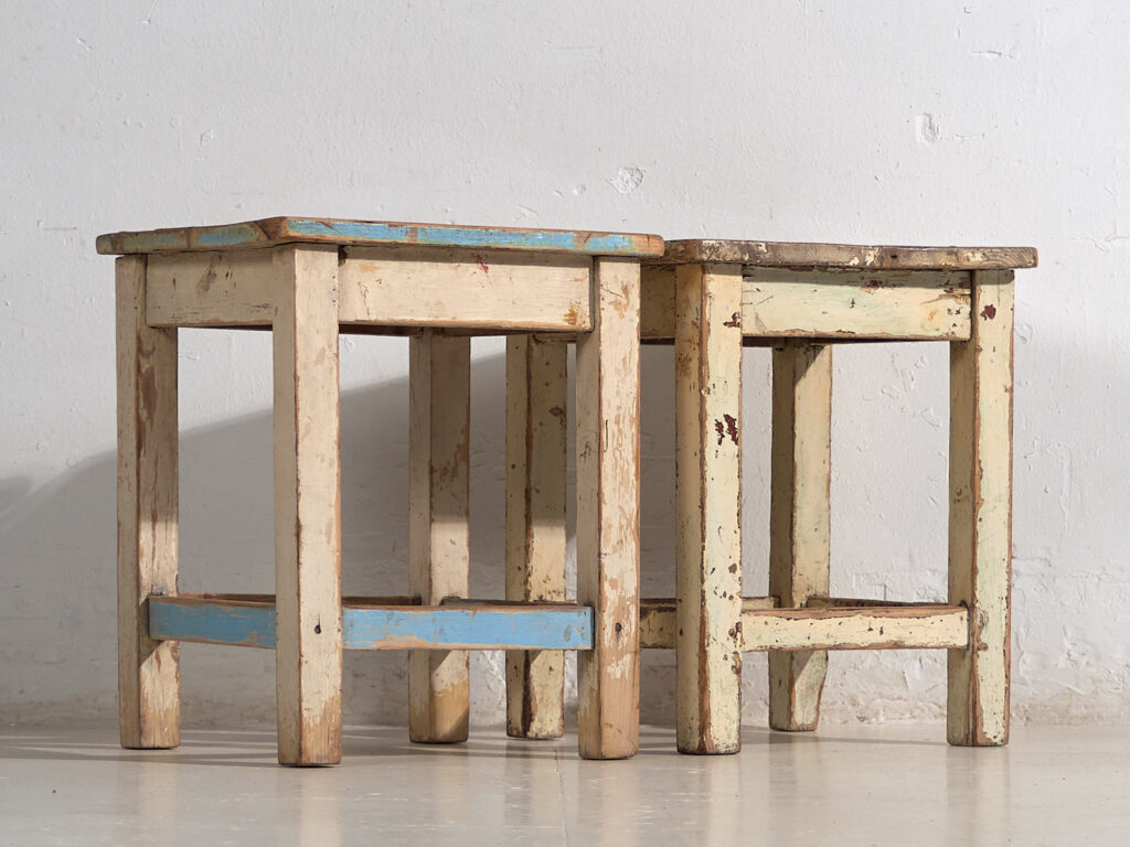 Mesas auxiliares antiguas (c.1920). Conjunto de 2 piezas #3