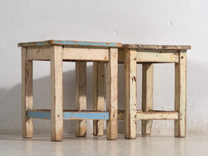 Mesas auxiliares antiguas (c.1920). Conjunto de 2 piezas #3