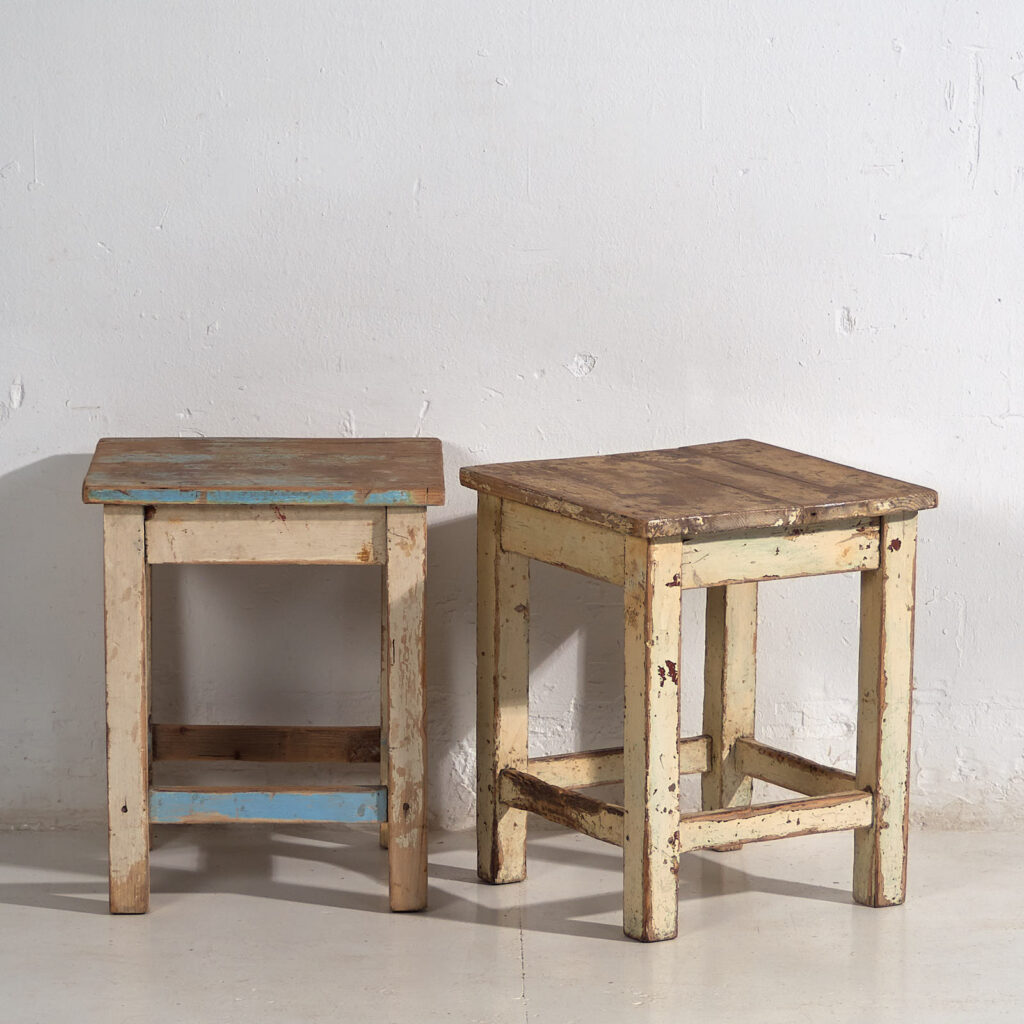 Mesas auxiliares antiguas (c.1920). Conjunto de 2 piezas #3