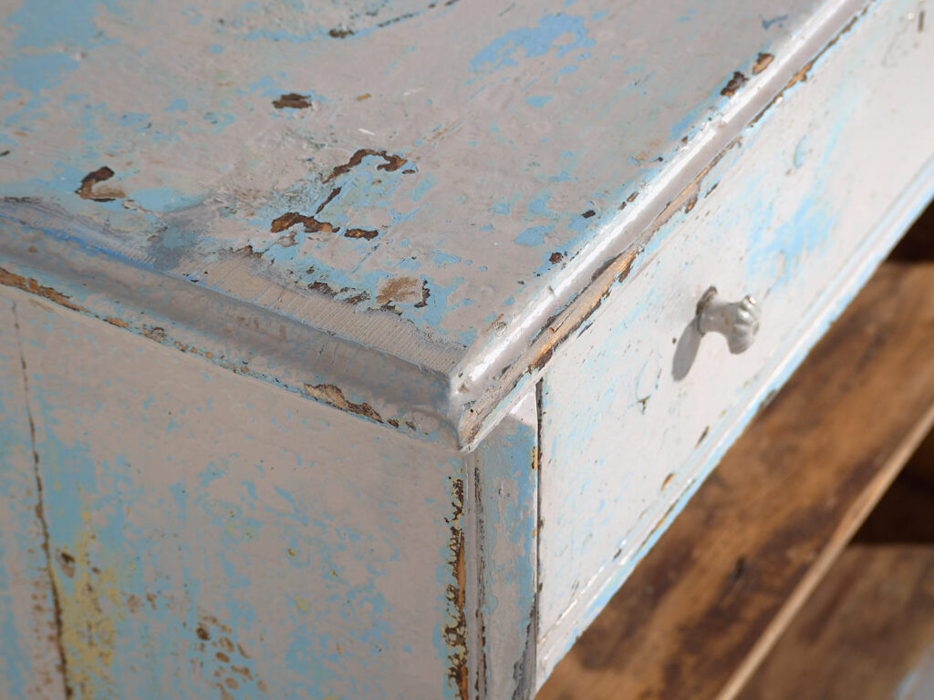 Mostrador antiguo de pátina color azul (c.1940) #81