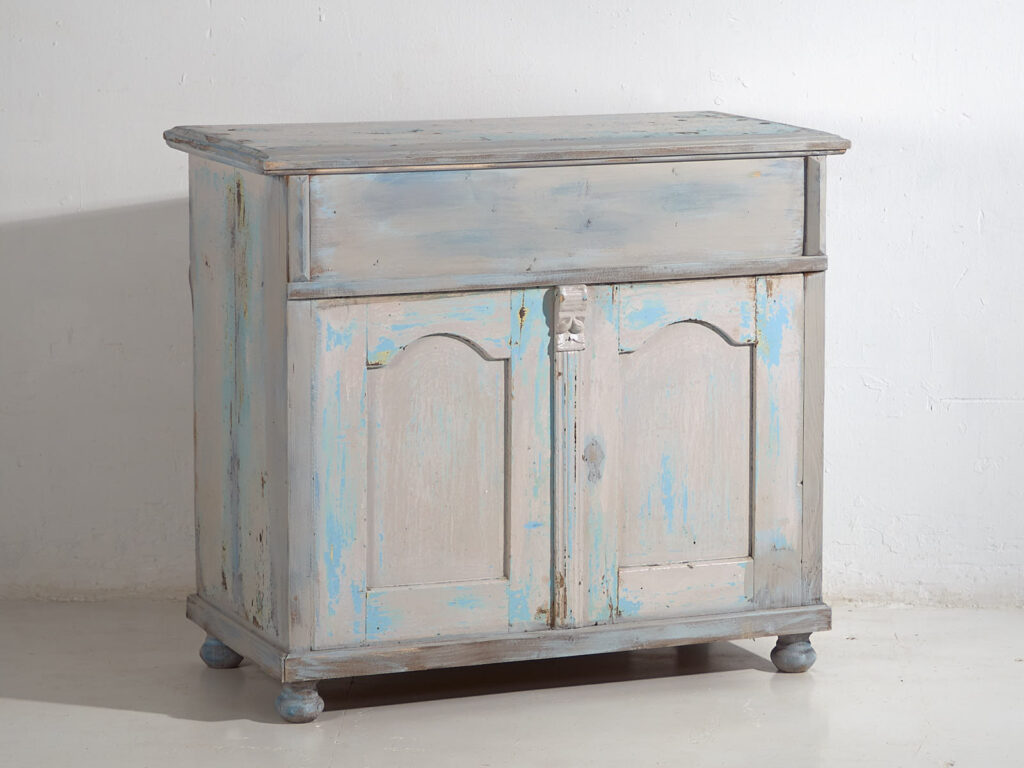 Mostrador antiguo de pátina color azul (c.1940) #81