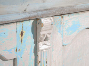 Mostrador antiguo de pátina color azul (c.1940) #81