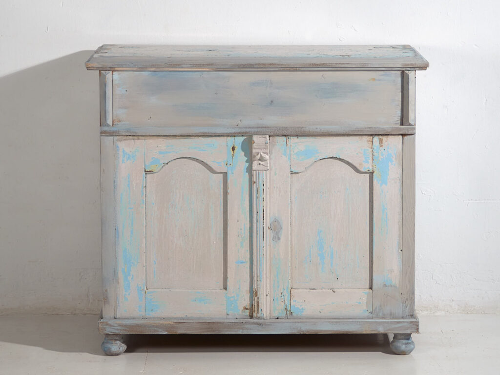 Mostrador antiguo de pátina color azul (c.1940) #81