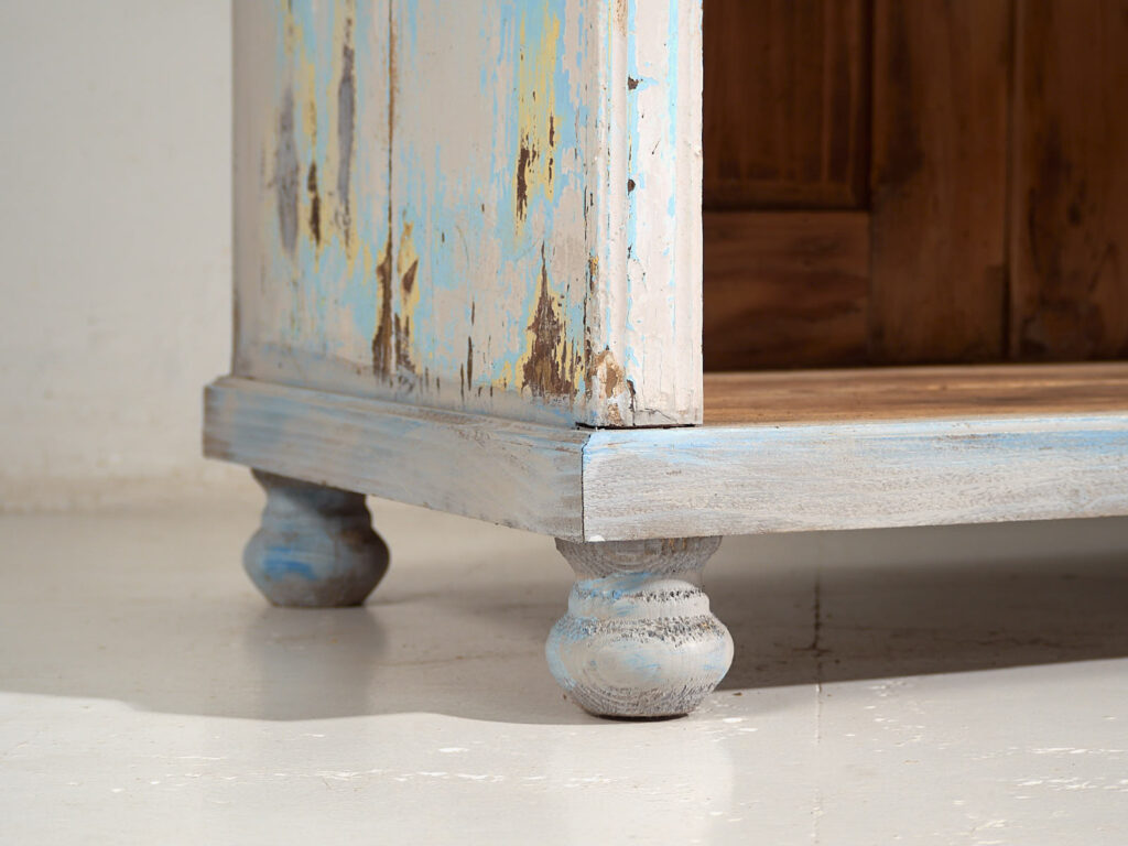 Mostrador antiguo de pátina color azul (c.1940) #81