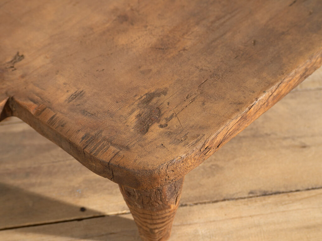 Antique solid wood table (c.1920) #11