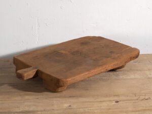 Tabla pequeña antigua de madera maciza (c.1920) #12