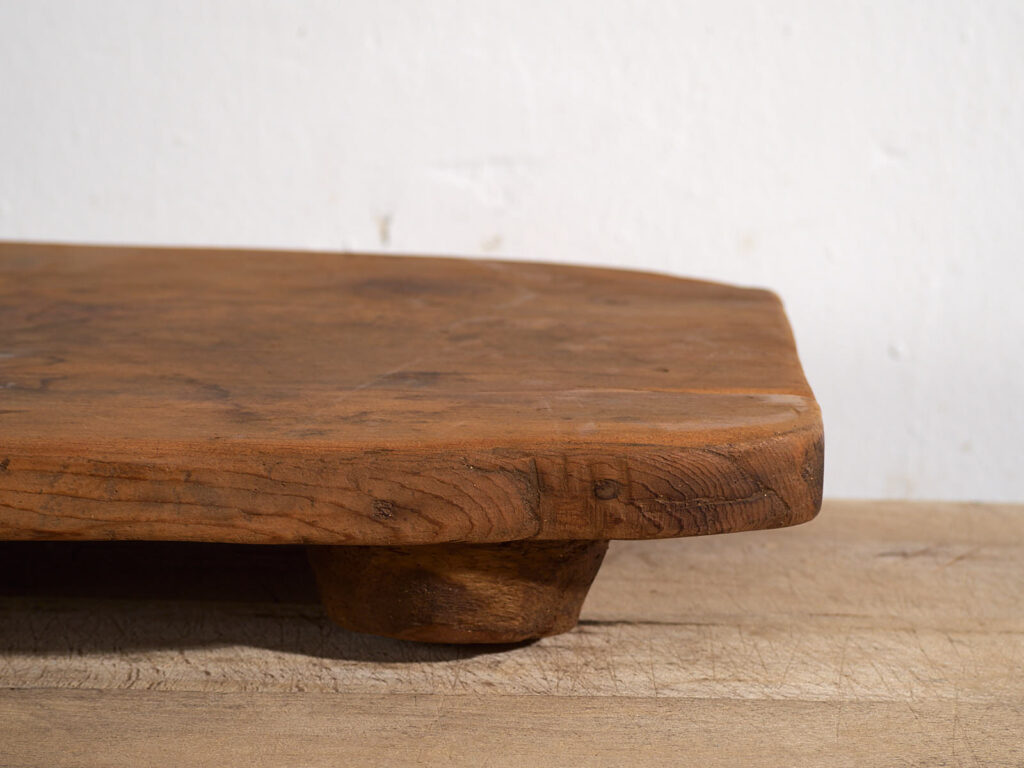 Tabla pequeña antigua de madera maciza (c.1920) #12