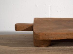 Tabla pequeña antigua de madera maciza (c.1920) #12