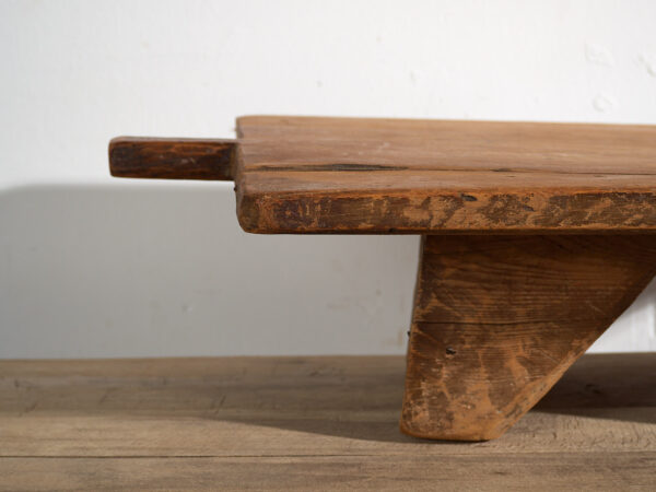 Mesa baja antigua de estilo primitivo (c.1920) #14