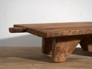 Mesa baja antigua de estilo primitivo (c.1920) #14