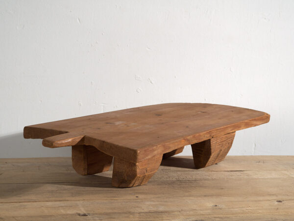 Antigua mesa auxiliar de madera maciza (c.1920) #17