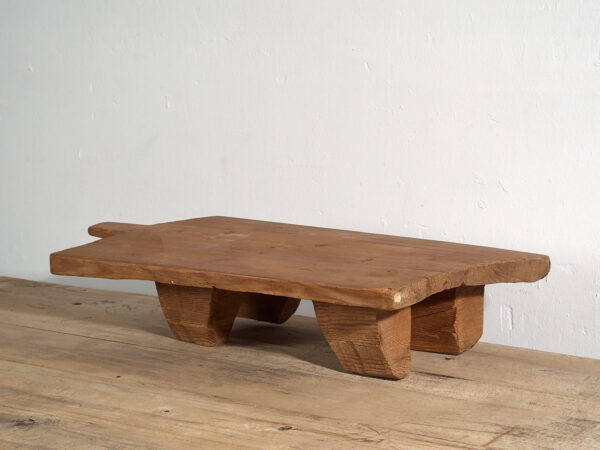 Antigua mesa auxiliar de madera maciza (c.1920) #17