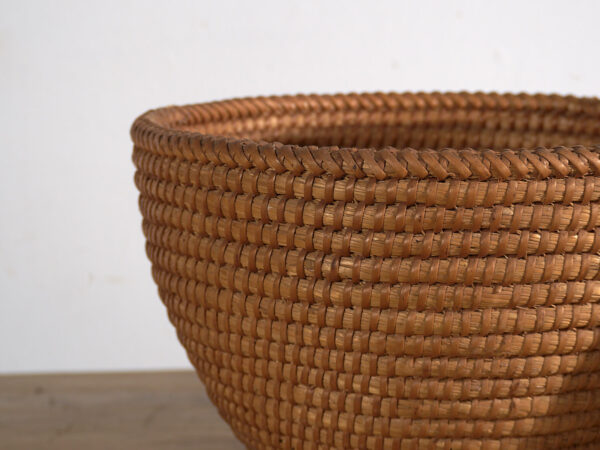 Antique woven rattan basket (c.1920) #1