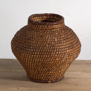 Pequeña cesta de mimbre antigua (c.1920) #2