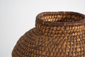 Pequeña cesta de mimbre antigua (c.1920) #2