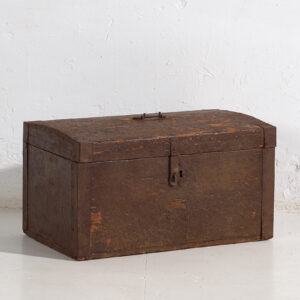 Antique chest with metal structure (c.1920) #3