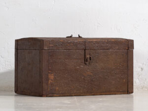 Ancien coffre à armature métallique (c.1920) #3