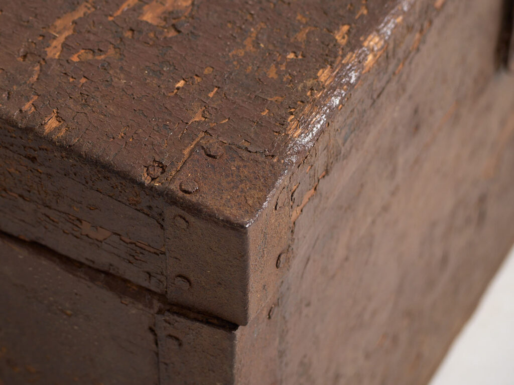 Ancien coffre à armature métallique (c.1920) #3