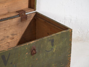 Small antique green chest (c.1920) #4