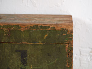 Small antique green chest (c.1920) #4