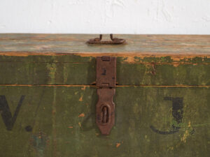 Small antique green chest (c.1920) #4