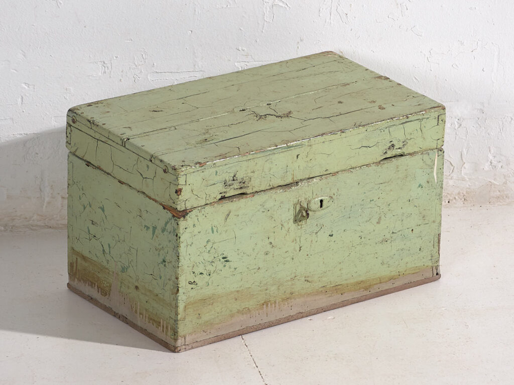 Mint green antique chest (c.1920) #5