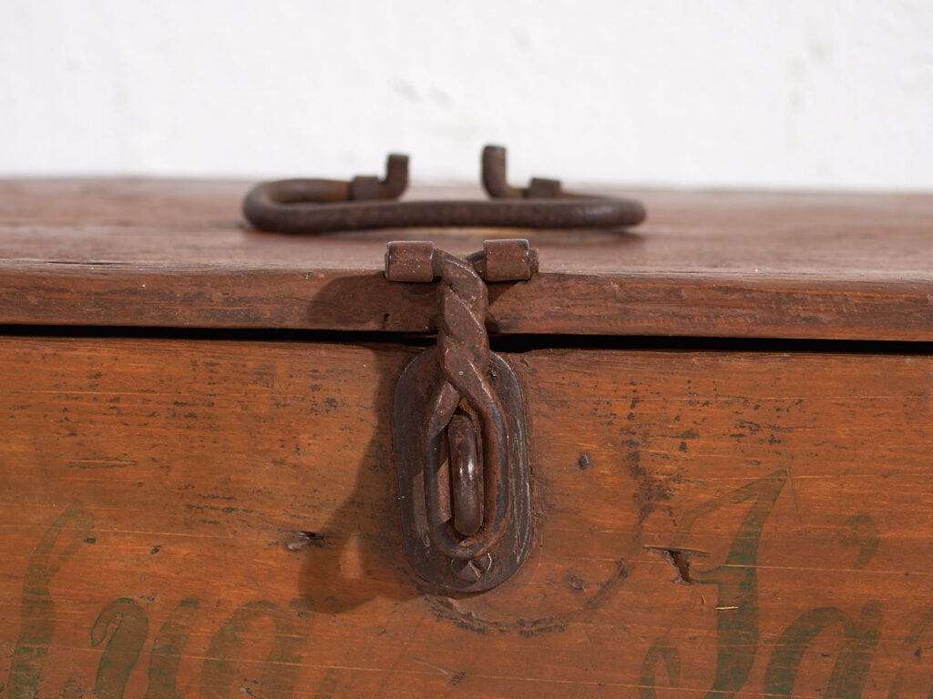Small antique chest (Year 1887) #7